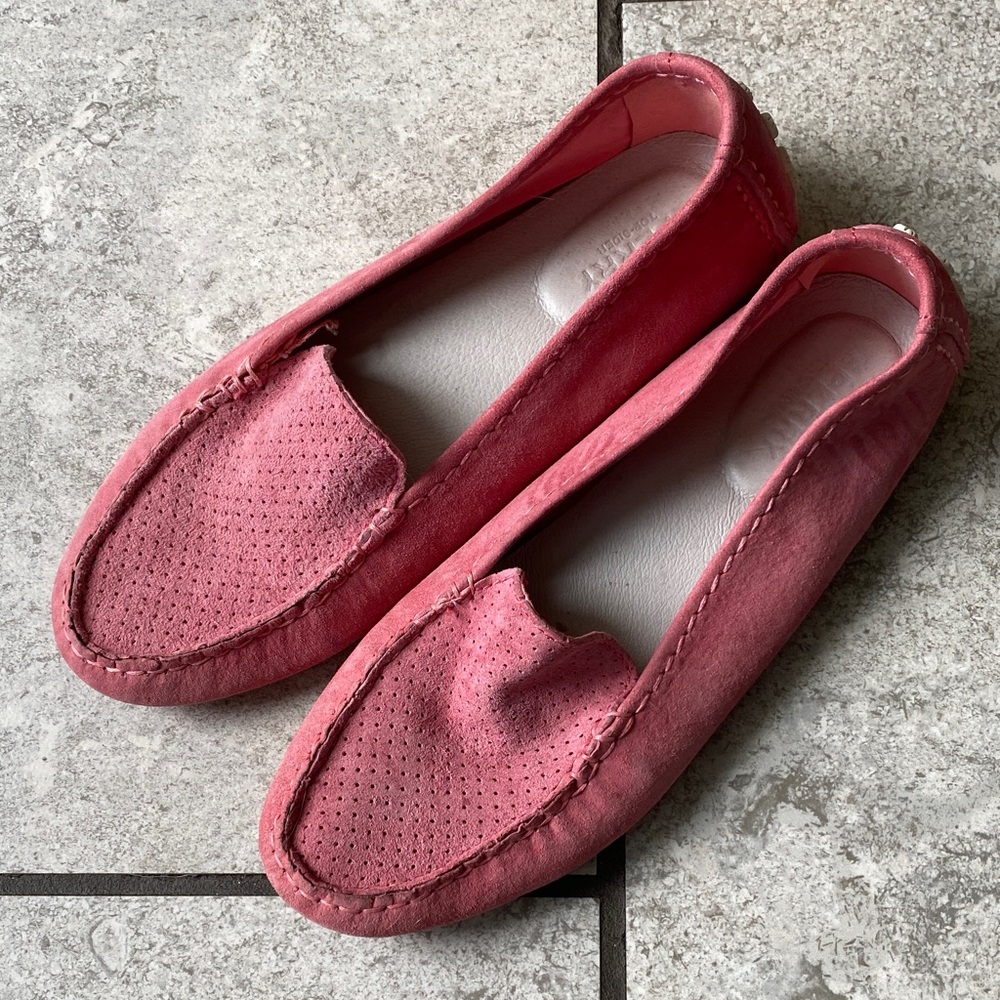 Sperry Women's Pink Suede Slip-On Loafers